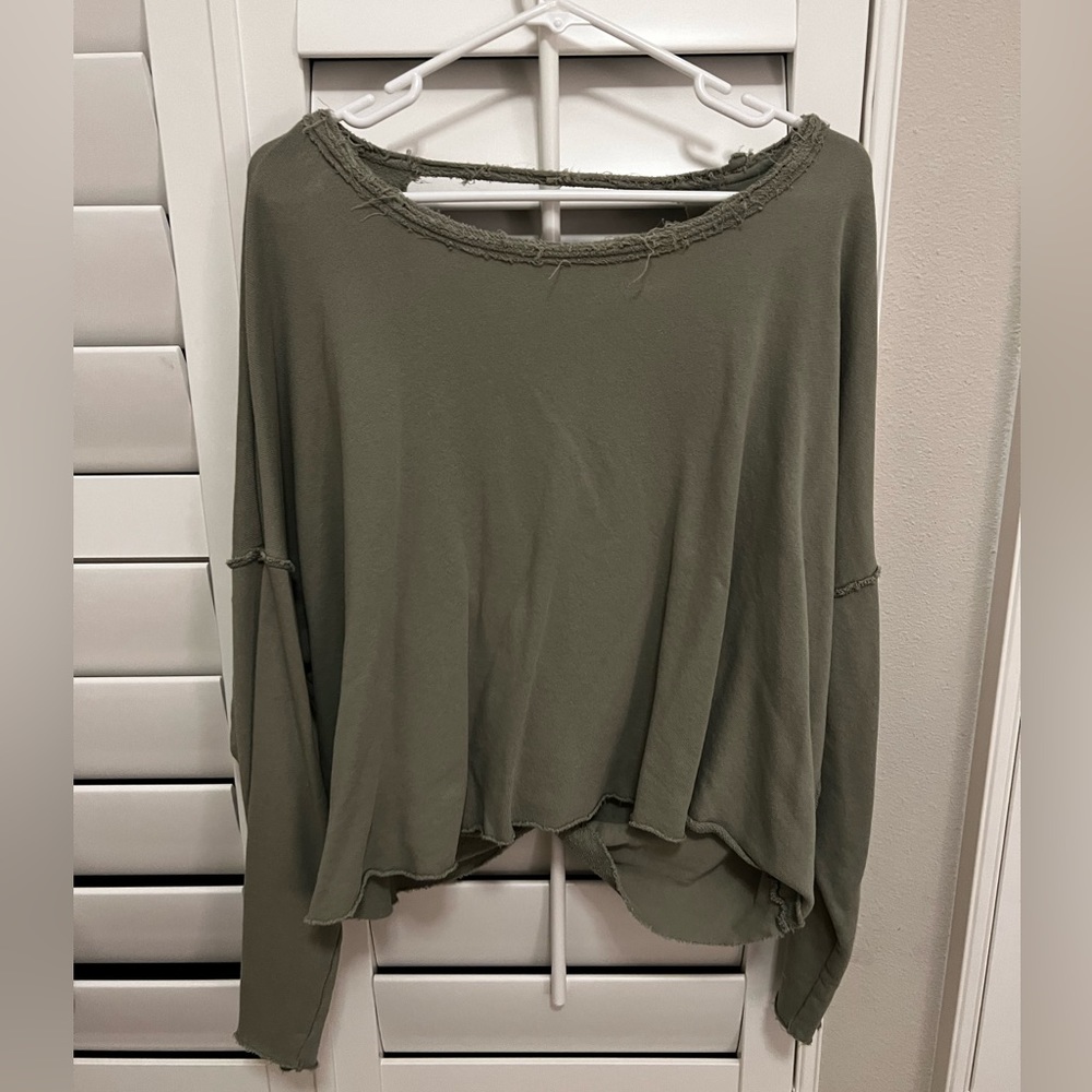 Green stylish sweater
